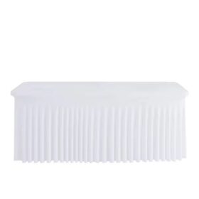 Nappe juponnage lycra rect - Blanche