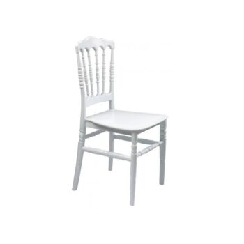 Chaise Napoléon Blanche - Monobloc 4 barres