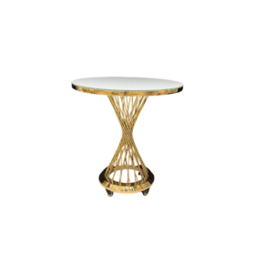 Table gâteau Léa - OR Ø80 CM