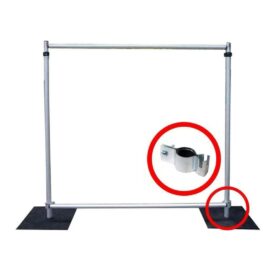 Kit structure rideaux croisés 1.80/4.2 M - Modèle grand