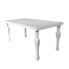 Table rectangulaire Blanche -220X100 cm