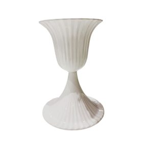 Vase Diabolo H30cm - Blanc Plexiglas
