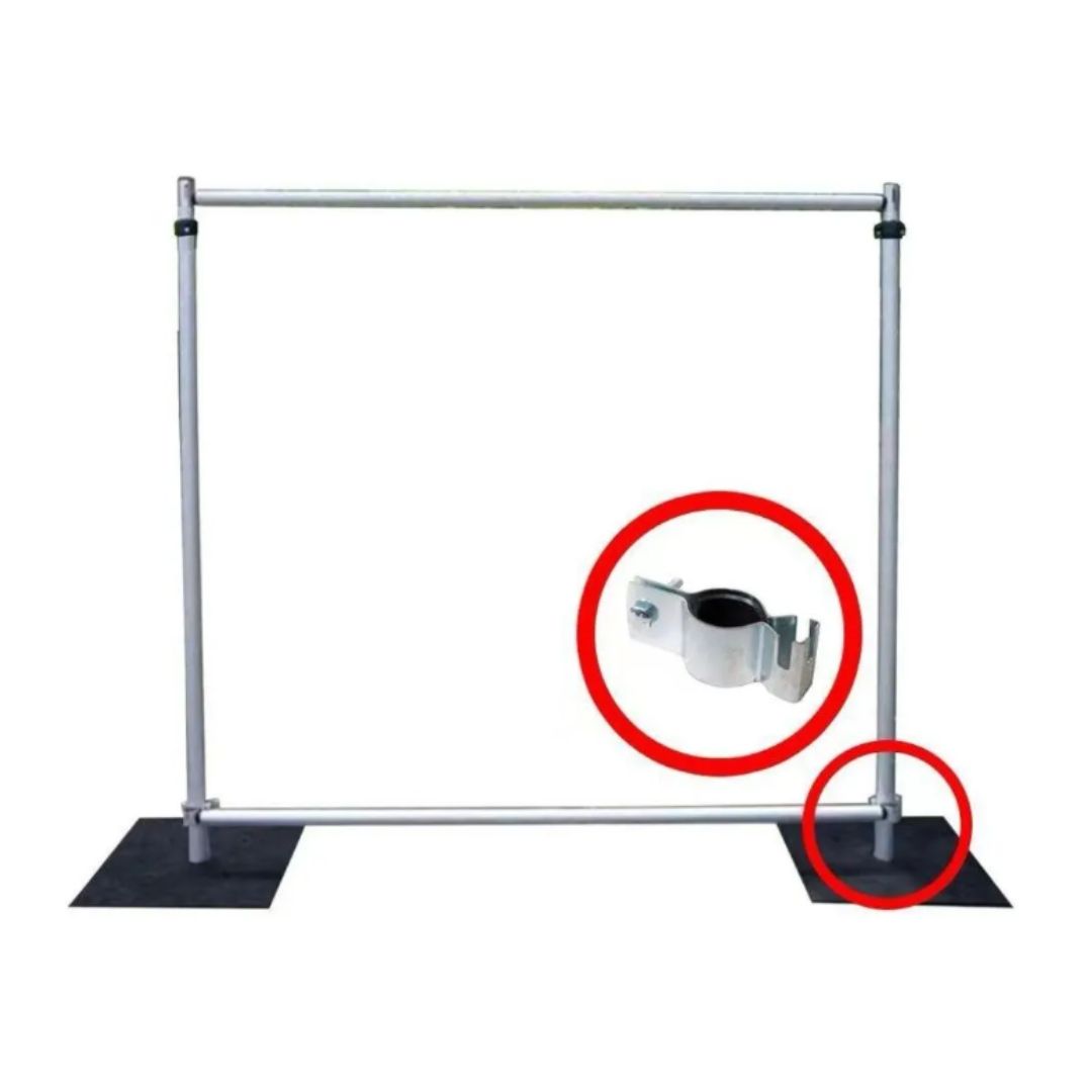 Kit structure rideaux croisés 1.80/3 M – Modèle petit
