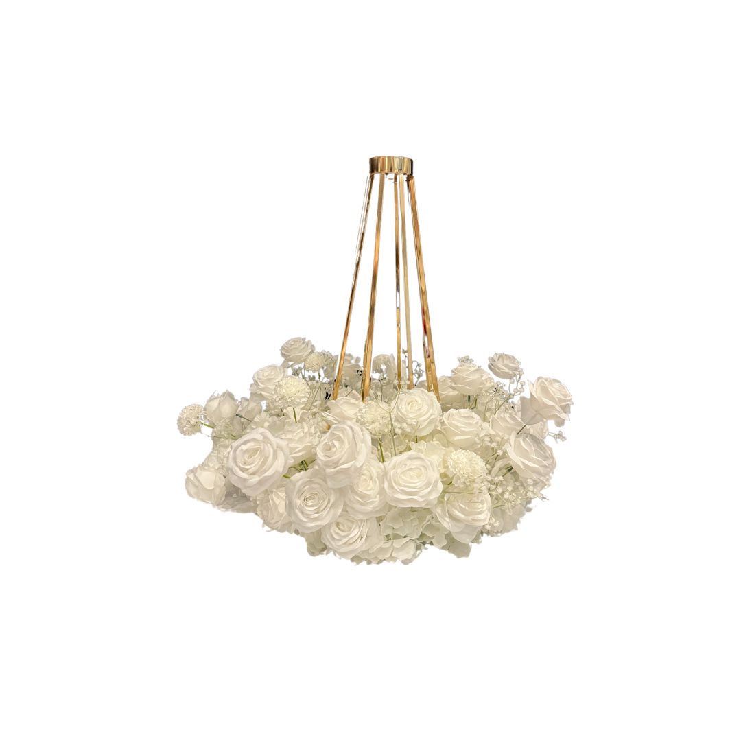Couronne de fleurs - Blanche