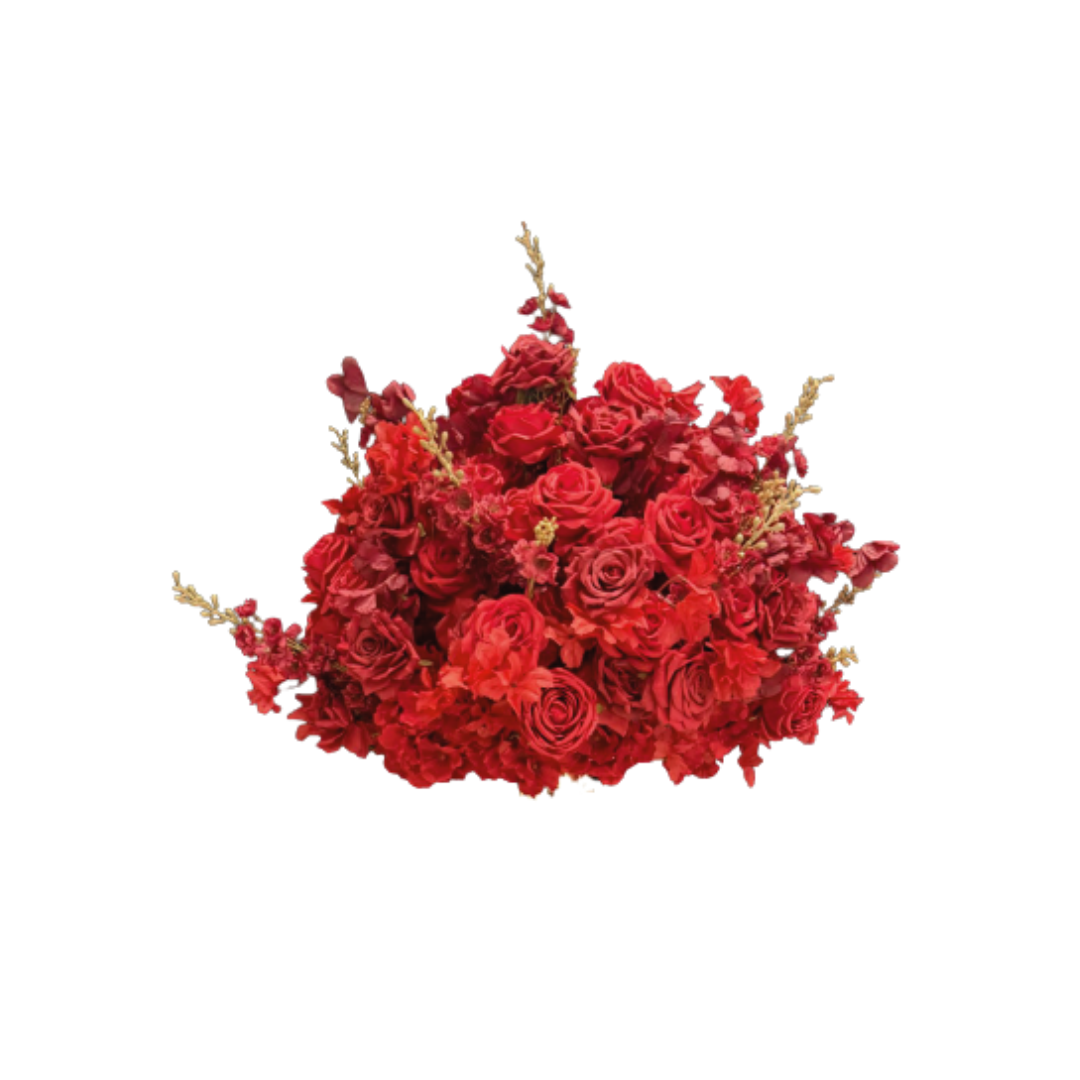 Boule de fleurs rouge - Ø40 CM
