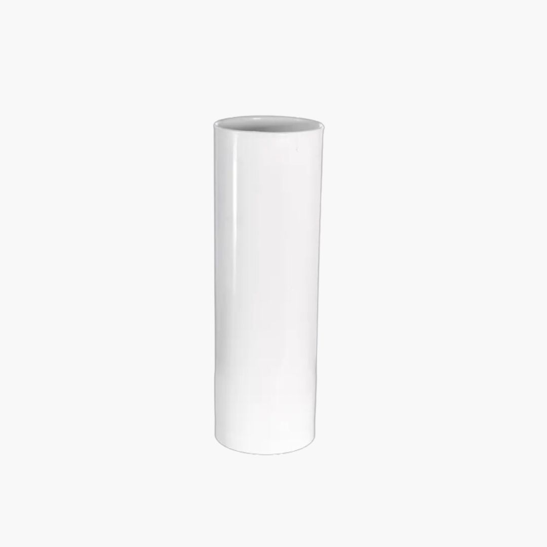 VASE / VERRE PLEXI INCASSABLE BLANC