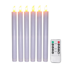 Kit 6 Bougies LED