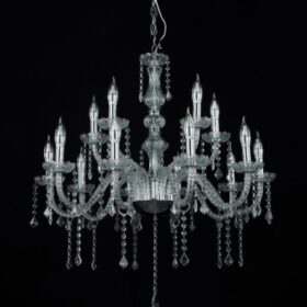 Lustre 15 branches - Argenté