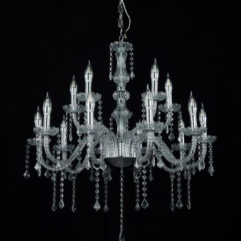 Lustre 15 branches - Argenté