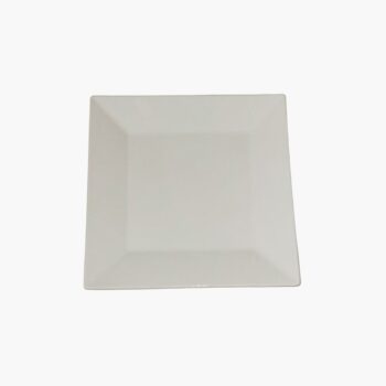 Assiette carré blanche - 25,5x25,5 CM