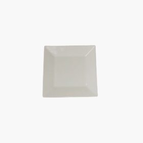 Assiette carré blanche - 19x19 CM