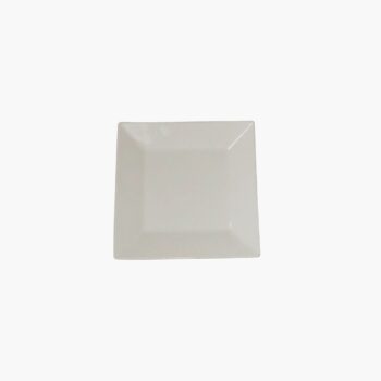 Assiette carré blanche - 19x19 CM