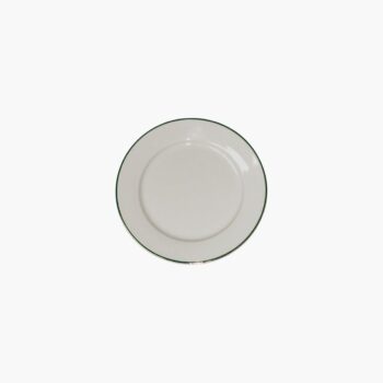 Assiette ronde blanche filet OR - Ø18 CM
