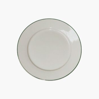 Assiette ronde blanche filet OR - Ø27,8 CM