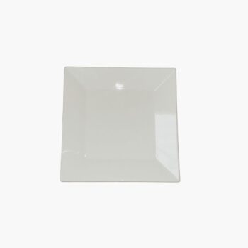 Assiette carré blanche - 22x22 CM