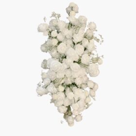 Composition florale Blanche - 120x50 CM