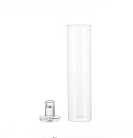 Bougeoir en verre - H25 CM