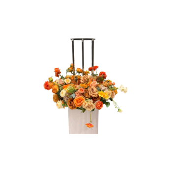Couronne de fleurs - Terracotta