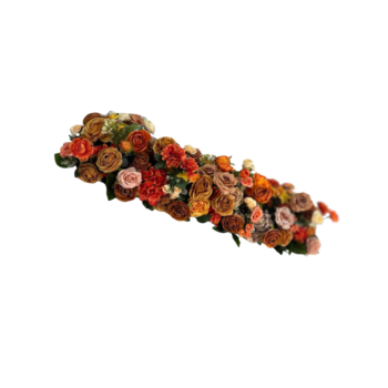 Chemin de fleurs Terracotta - 120x35 CM